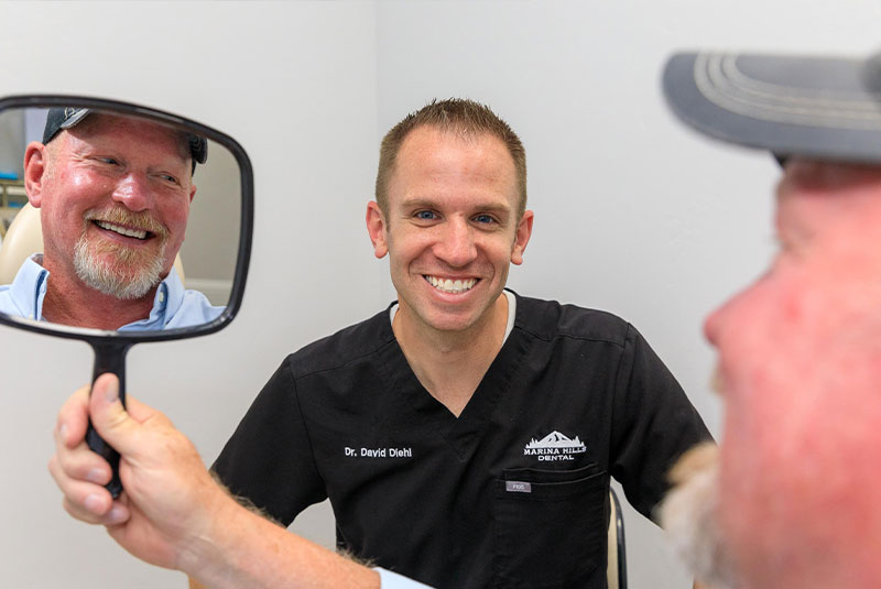 patient smiling after their dental procedure