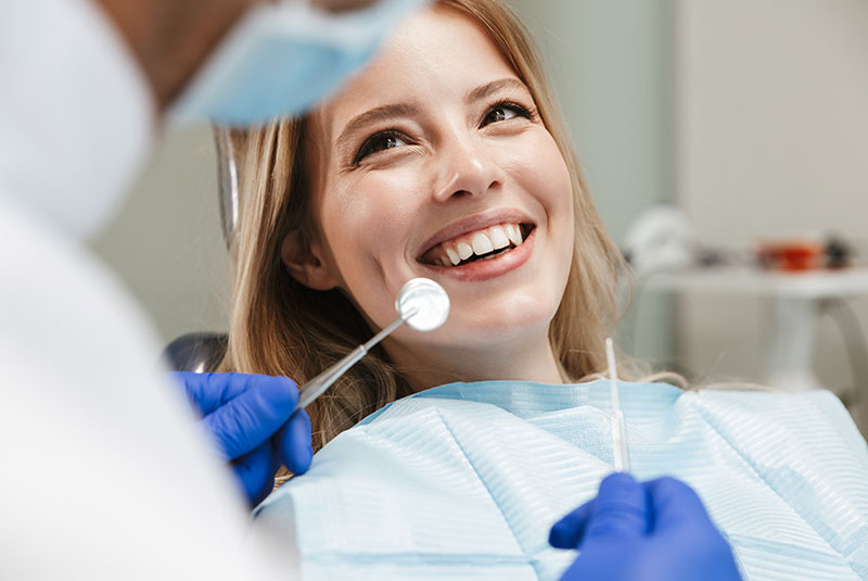 dental patient smiling